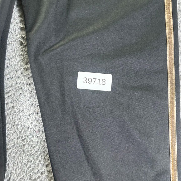 Adidas Pant Girls XL Black Polyester Track Running Tapered Performance Training - Picture 9 of 9